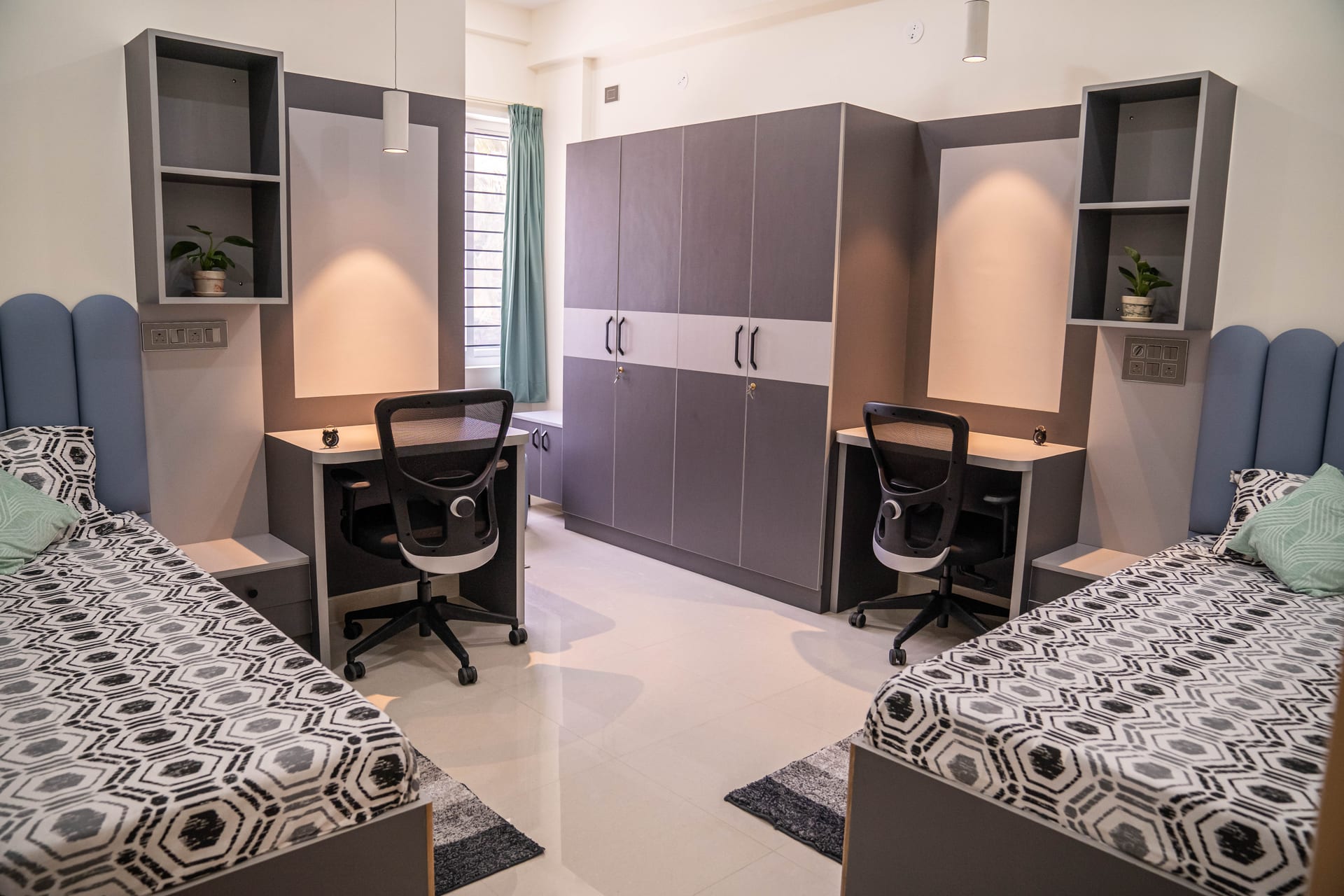 Premium furnished twin room